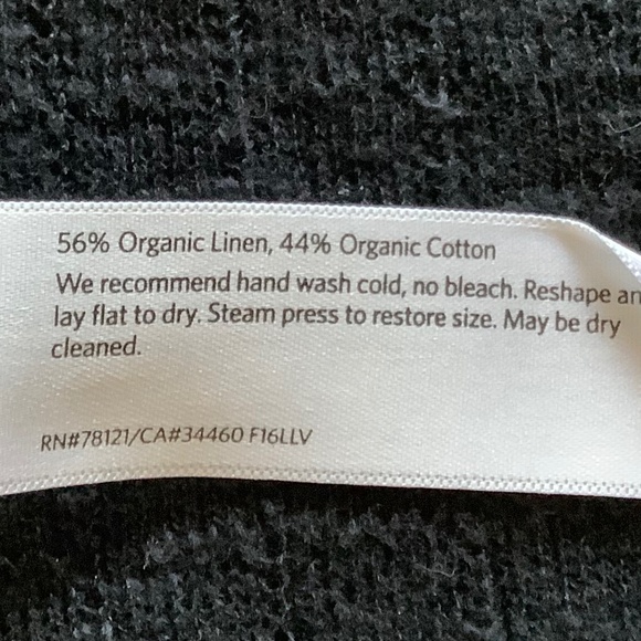 Eileen Fisher Organic Linen Cotton Loose fitting Cardigan sweater Medium - Picture 6 of 10